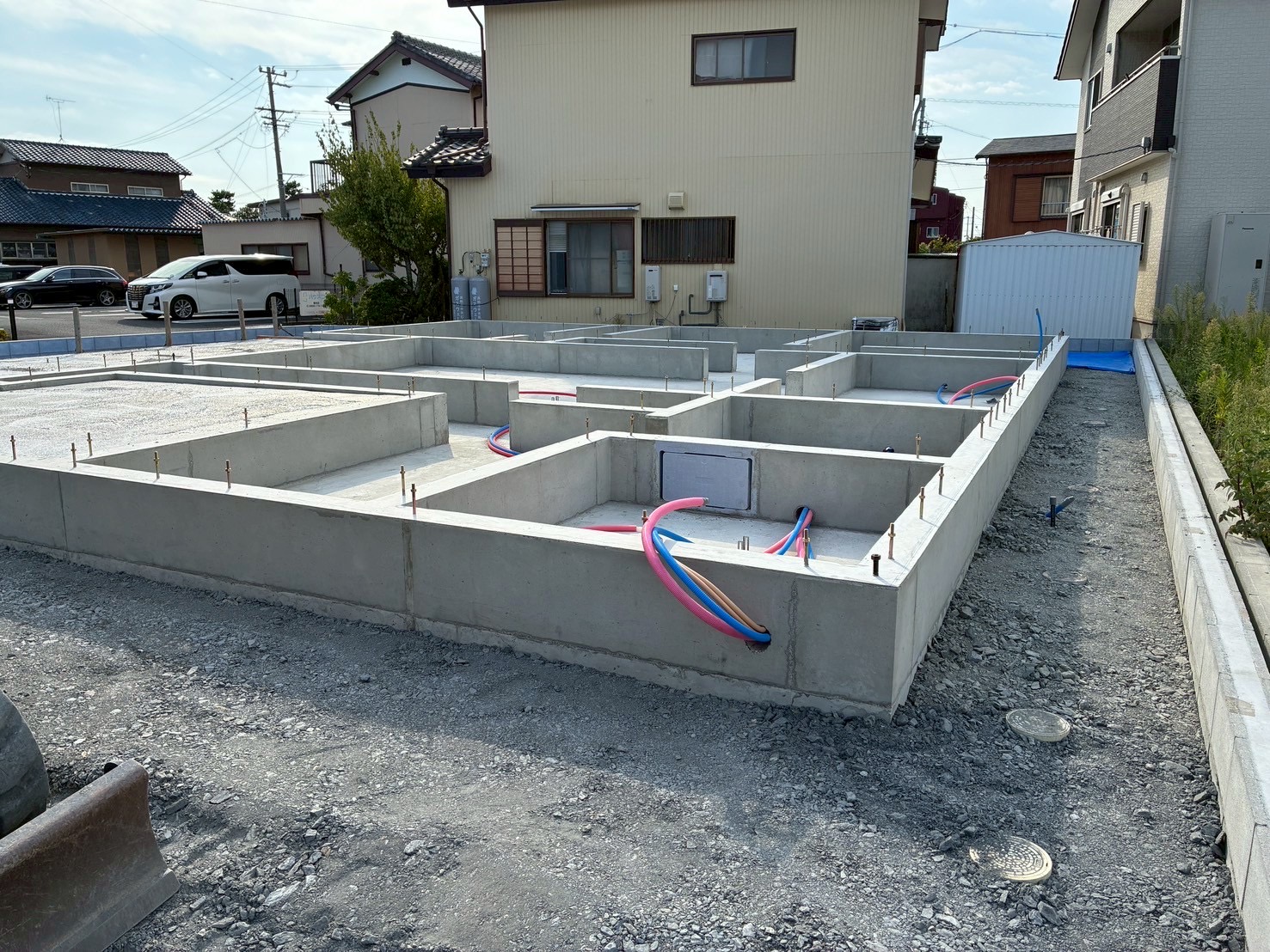 福田COVACO 土台墨出しをしました｜BinO磐田｜