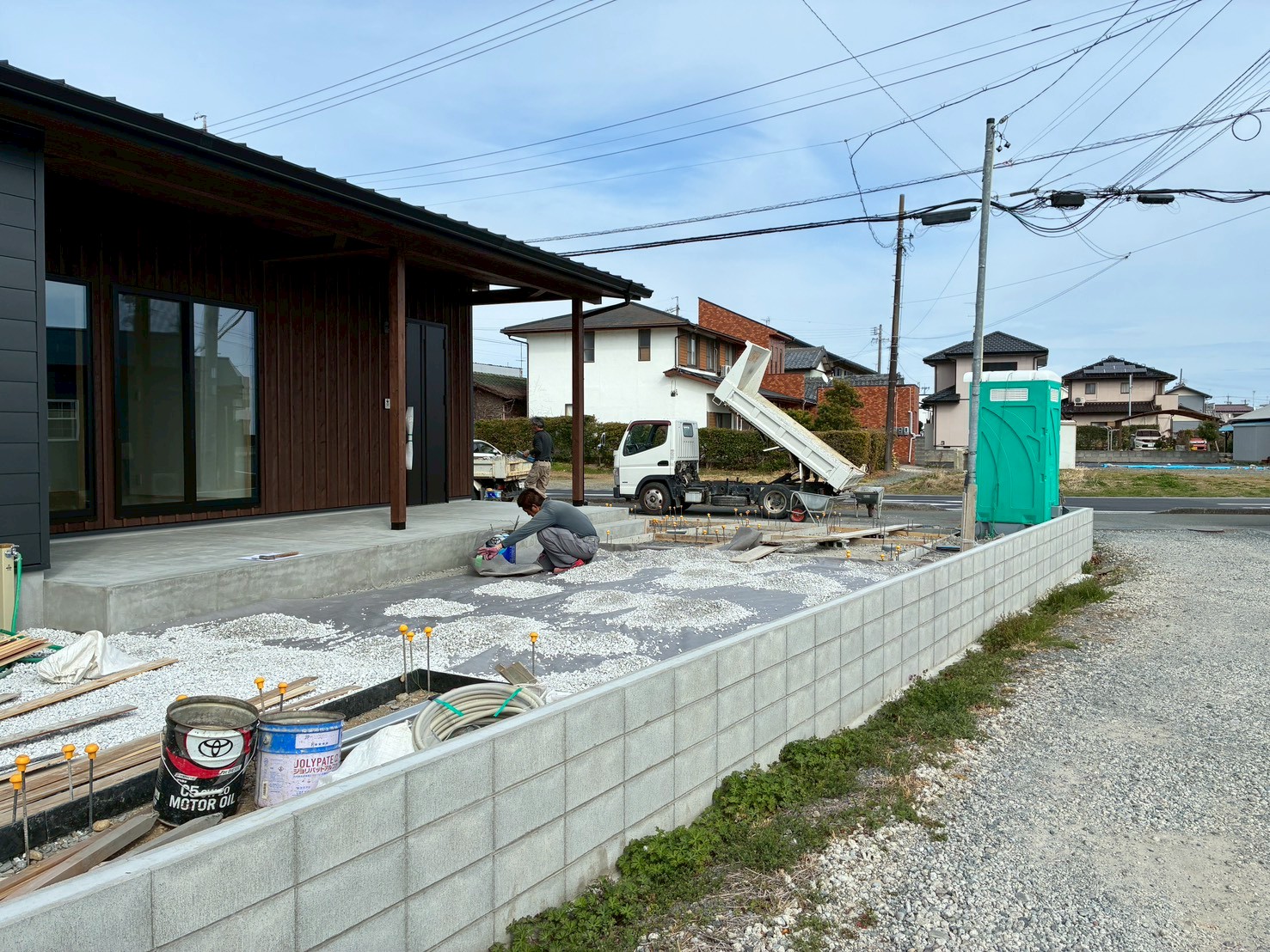 福田COVACO外構工事はじまりました｜BinO磐田